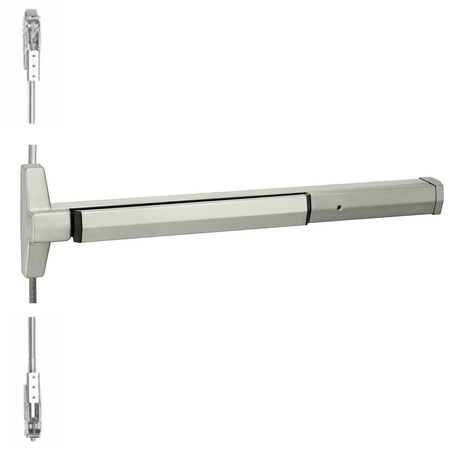 YALE Grade 1 Concealed Vertical Rod Exit Device, 36" x 96", 32D, RHR 7220 36 RHR 630